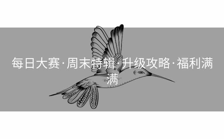 每日大赛·周末特辑·升级攻略·福利满满